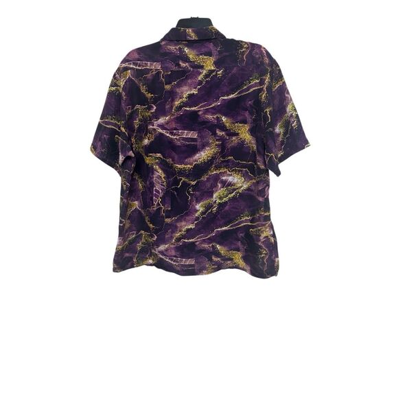 SUPREME Marble Silk Shirt Size: L - Picture 2 of 6